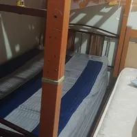 تخت دو طبقه فلزی چوبی|تخت و سرویس خواب|تهران, بهمن یار|دیوار