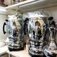 سماور زغالی برنجی ذغالی گازی منقل سماوری آرا