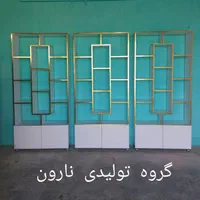 دو طرف باز ویترین پشت شیشه ای مغازه (کد۱۰۰) دکور