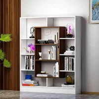 بوفه و کتابخانه مدل ماهان وسط قهوه ای