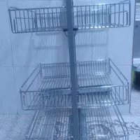 سوپر مارکت نو کشویی عمق۵۰عرض۴۵سه قفسه