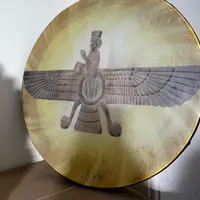دف طرح دار در حد نو