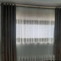 پرده حریر طرحدار