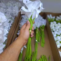 گل مصنوعی شیپوری خارجی دسته گل عروس