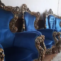 مبل سلطنتی تمام چوب|مبلمان خانگی و میز عسلی|بافق, |دیوار