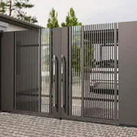 درب ویلایی باغی آهنی در طرح مدرن کیت کتی کیت کت