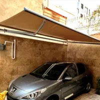 سایبان متحرک چتر سایه بان مغازه سقف ریلی برقی