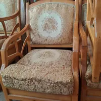 مبل ۸ نفره چوبی|مبلمان خانگی و میز عسلی|مسجد سلیمان, |دیوار