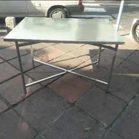 میز گالوانیزه فلزی میز آهنی میز کار میز شام تاشو