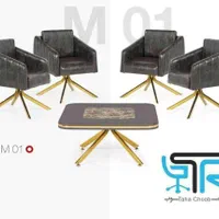 مبلمان سریر فورتیک هارمونی لمسه هلال کویین فیلد