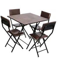 میز ناهارخوری غذاخوری تاشو 4 نفره با صندلی