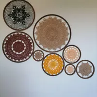 دیوارکوب قلاب بافی وماندالابافی|صنایع دستی و سایر لوازم تزئینی|تهران, تجریش|دیوار