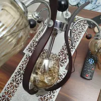 لوستر سه شاخه ترکیب چوب و فلز|لوستر و چراغ آویز|تهران, امیریه|دیوار