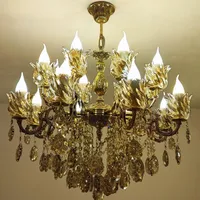لوستر 6 شاخه 12 شعله پرکار و سنگین (رستمی)