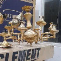 لوستر برنز برنجی و دیوار کوب آبکاری طلا