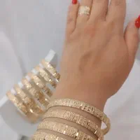 النگوی پهن طلاروس دقیقا مشابه طلا با ضمانت کتبی