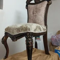 صندلی چوبی.صندلی.صندلی میز ناهار خوری.صندلی مبله|میز و صندلی غذاخوری|اصفهان, باغ دریاچه|دیوار