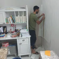 نصب کاغذ دیواری رولی 100