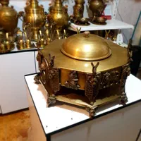 منقل برنجی زغالی جیوا ذغالی سماوری