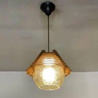 لوستر چوبی مدل اورانوس، آویز سقفی، آشپزخانه، اتاق