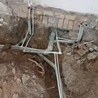 لوله کشی تاسیسات آب وفاضلاب وصل طرح اگونشتی تخریب