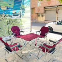 ست صندلی تاشو مسافرتی پلاس وزن بالا و میز استراکچر