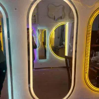 انواع آینه آرایشگاه دفرمه دایره بوتیک ومزون