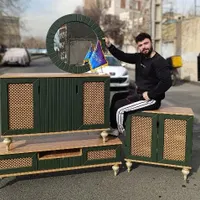 کنسول آینه حصیری ست کامل و غیره....