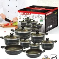 قابلمه کامل ، سرویس قابلمه 16 تیکه چدن زنبوری هلنا