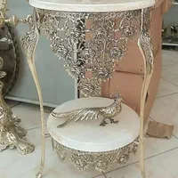 میز تلفن برنز برنزی