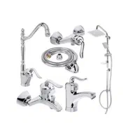 ست۶ تیکه شیرالات قاجاری باعلم دوش دوکاره