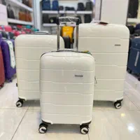 چمدان رنگارنگ نشکن PP تکی و سری به قیمت عمده