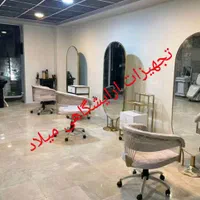 صندلی اصلاح استادکار ترولی میزناخن سرشور اینه mdf