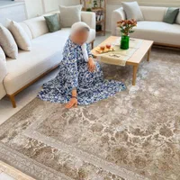 فرش افشان نسکافه ای در منزل مشتری ۱۲و۹و۶ متری