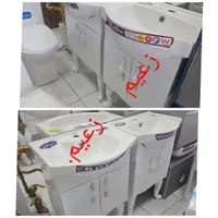 روشویی کابینتی سایز ۵۰ و۵۵ پایه دار دو درب