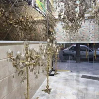 لوستر برنزایستاده تولیدی پخش کنارسالنی برنزی