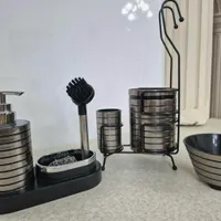 ست جامایعی و جا قاشقی و سبد