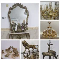 / مرکز خر+ید مجسمه لوازم برنجی / آینه و شمعدان