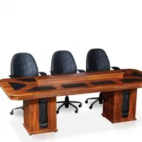 میز مدیریت الدار ام دی اف سفید مشکی آموزشگاه زبان