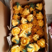 سر گل رز مصنوعی سایز متوسط غنچه