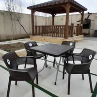 میز و صندلی پلاستیکی/حصیر بافت/کد ۰۸