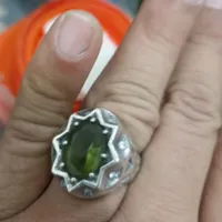 انگشترنقره  نگینش در روز سه رنگ میشه.گالری