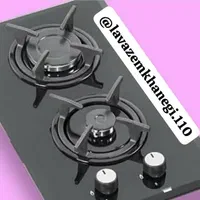 اجاق گاز رومیزی دو2شعله توکار شیشه باضمانت مدلj66
