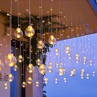 ریسه پرده ای حباب دار ۱۲ آویزه کنترل دار|ریسه و چراغ تزئینی|تهران, وحیدیه|دیوار