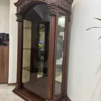 بوفه و ویترین چوبی از جنس چوب راش|بوفه، ویترین، کنسول|تهران, سازمان آب|دیوار