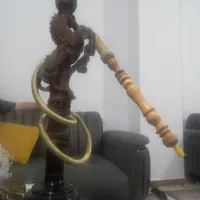 قلیون چوبی با طرح طعم ادامس دارچین