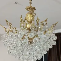 یک عدد لوستر 10 شاخه برنجی
