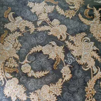 دوتخته فرش ۱۲ متری گل برجسته دیزاین ۱۲۰۰ طلایی