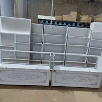 ویترین شیشه ای قفسه طبقه پاچال کانتر دکور مغازه