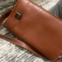 کیف چرم سورنا خردلی و زرشکی